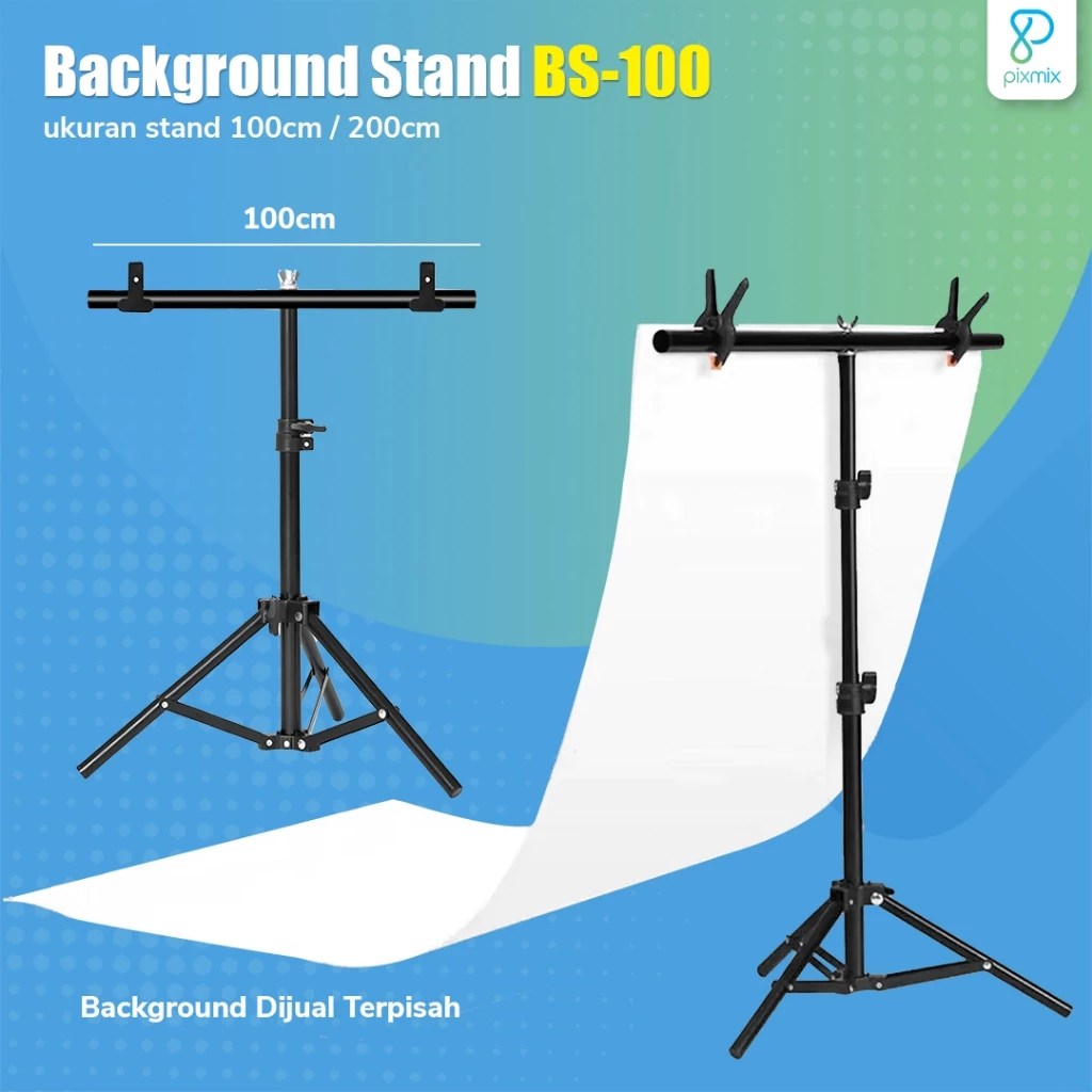 กระดาษฉากสี PVC 80x160cm - 120x200cm และขาตั้งฉากถ่ายสินค้า T stand