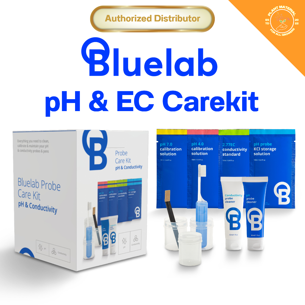 [พร้อมส่ง] Bluelab Carekit (น้ำยาคาลิเบรต + น้ำยาทำความสะอาด + น้ำยาเก็บรักษา) pH 4.00, pH 7.00, EC 2.77, KCL Storage