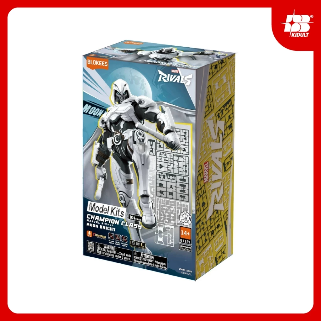 Marvel Rival 81121(Blokees)-Marvel Heroes Champion Class CC 10 Moon Knight-แชมเปียน คลาสCC 10 มูนไนต์(บล็อกคีส์)
