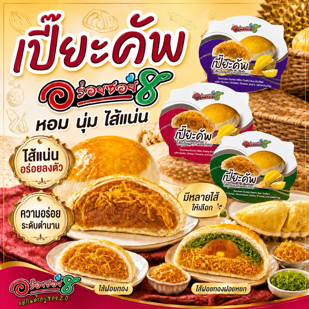 ใหม่ !!! เปี๊ยะคัพ ขนมเปี๊ยะนมสด อร่อยซอย8