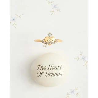YVIS Selene Brass Ring - Uranus Heart Collection