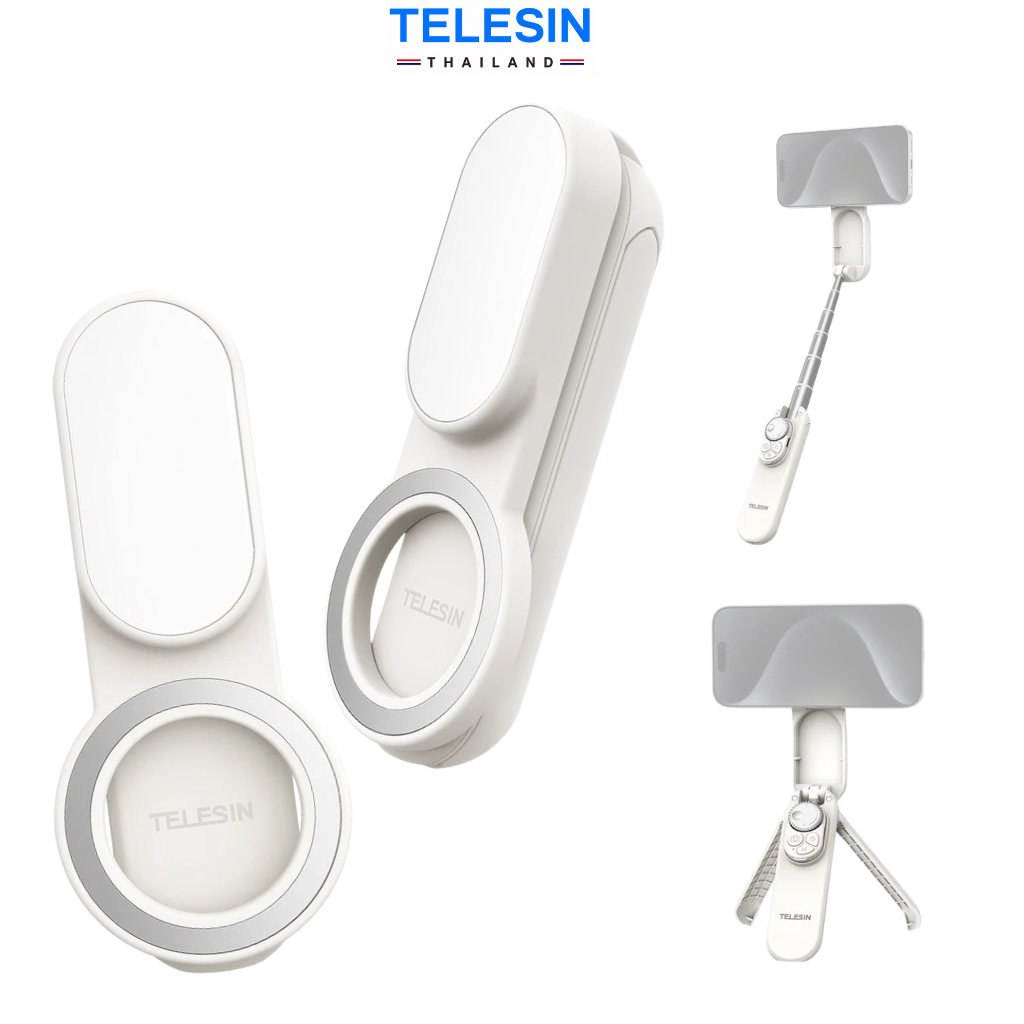 TELESIN Magnetic Mini Zoom Selfie Stick ไม้เซลฟี่แม่เหล็ก 60cm.