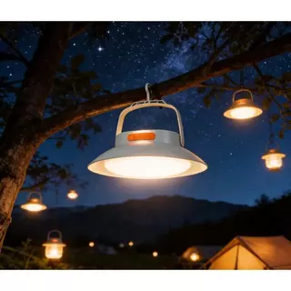 UFO พลังงานโซล่าเซลล์ LED ชาร์จUSB ได้ โคมไฟแขวนพกพา สว่างมาก แคมป์ ตลาดนัด ฉุกเฉิน IP69กันน้ำ 🔥ส่วนลดวันนี้ ! 🔥