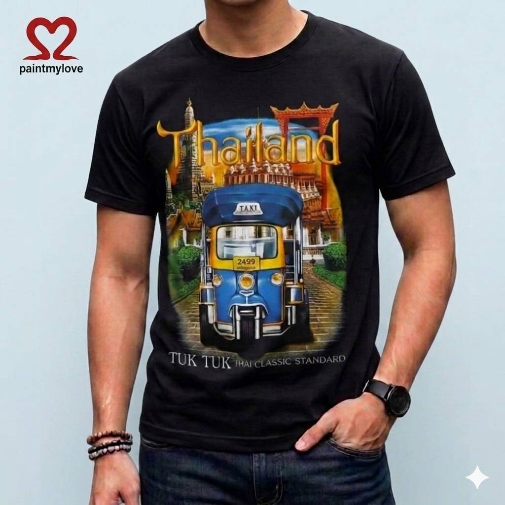 Paintmylove เสื้อยืดผู้ใหญ่ เสื้อThailand งานสกรีนจริงผ้าCotton100% ใส่ได้ ทั้งชายและหญฺิง