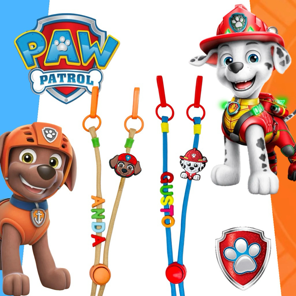 สายคล้องแมสเด็ก Paw Patro ใส่ชื่อได้ ยาว 70 cm ปรับความยาวสายได้