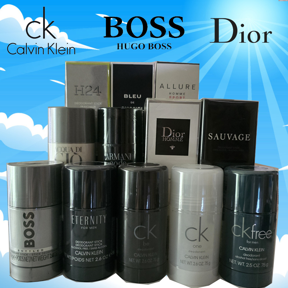 [พร้อมส่ง] Deodorant Stick 75g ck one ck be ck eternity Davidoff Cool Water Armani Code Dior Homme โ