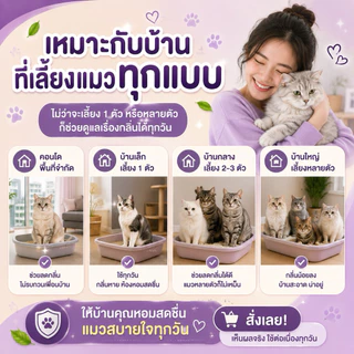 BioFix CAT Litter จุลินทรีย์สำหรับทรายแมว ดับกลิ่นทรายแมว 100g. 200g.