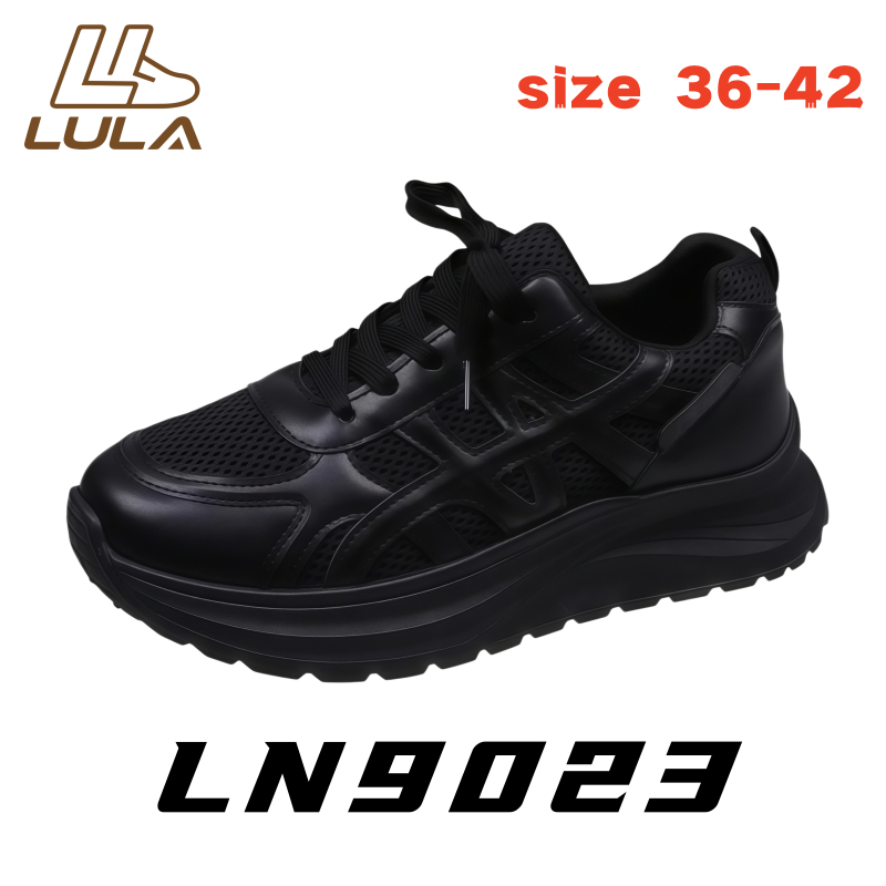 [LN9023] รองเท้าลำลองสไตล์เกาหลี รองเท้าแฟชั่นสำหรับผู้หญิง ระบายอากาศได้ดี พื้นยางนุ่ม สวมใส่สบายตลอดวัน มีไซส์ 36-42