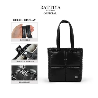 [RATTIYA BANGKOK] Quadra Tote Bag PU / 4 colors กระเป๋านุ่มนิ่ม น้ำหนักเบา ทรงสวย สะพายไหล่ สไตล์มินิมอล￼