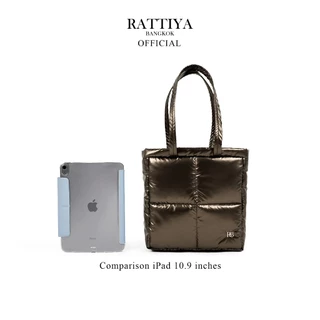 [RATTIYA BANGKOK] Quadra Tote Bag PU / 4 colors กระเป๋านุ่มนิ่ม น้ำหนักเบา ทรงสวย สะพายไหล่ สไตล์มินิมอล￼