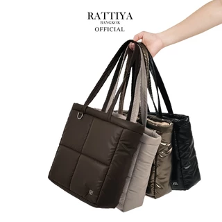 [RATTIYA BANGKOK] Quadra Tote Bag PU / 4 colors กระเป๋านุ่มนิ่ม น้ำหนักเบา ทรงสวย สะพายไหล่ สไตล์มินิมอล￼