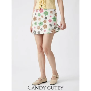 Candy Cutey รองเท้าแมรี่เจนสไตล์เกาหลี ผ้าซูเอดนุ่ม เบาะรองนุ่มสบาย ใส่สบายทั้งวัน สไตล์เรียบง่ายน่ารัก