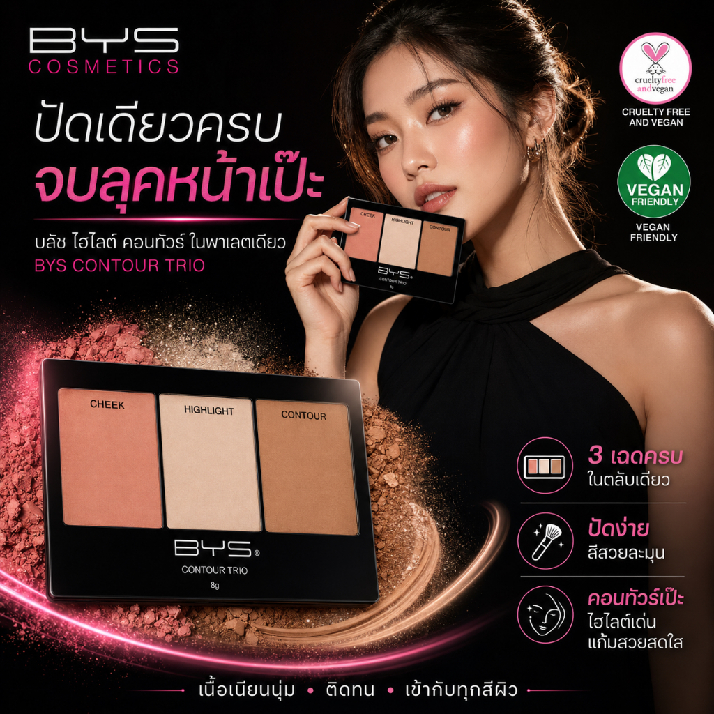 BYS Cosmetics Contour Trio 02 Sweet (314)