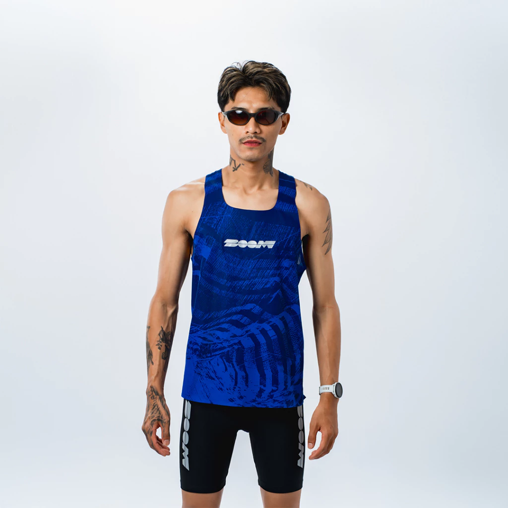 Boomsport Running-Neptune Blue Tank Top