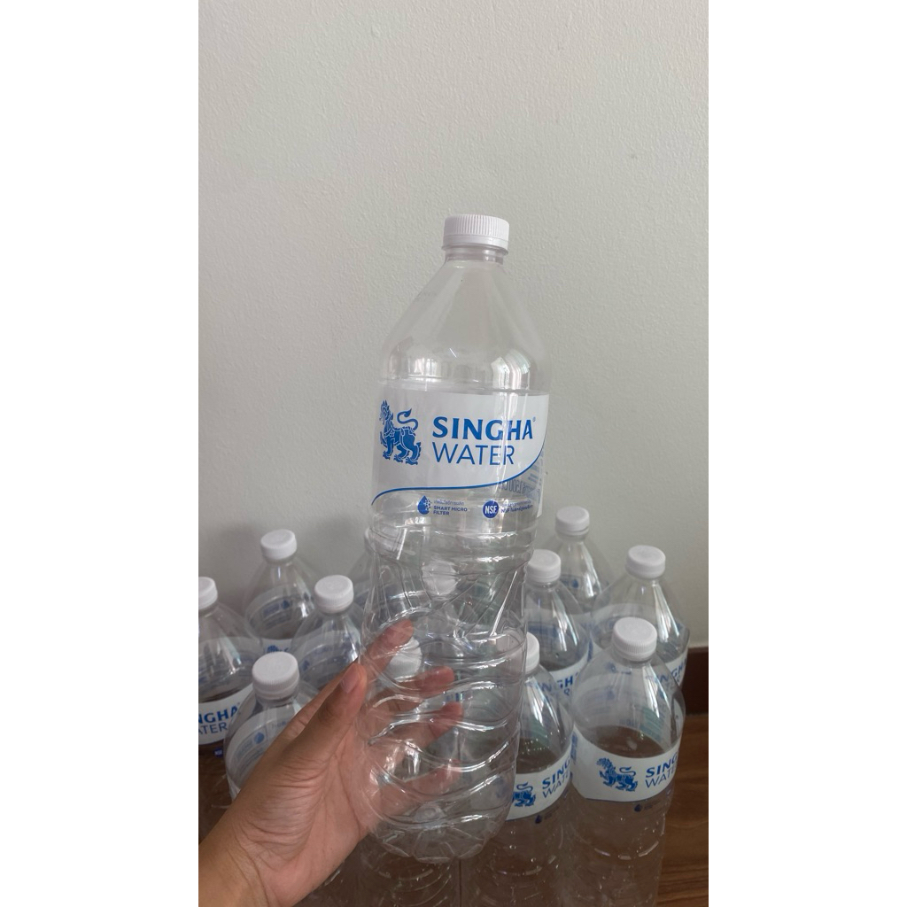 (ขวดน้ำมือสอง) ขวดน้ำพลาสติกเปล่า 1.5 ลิตร ใบละ1บาท 0.5ลิตรใบละ2บาท  ขวดน้ำสะอาด ขวด PET