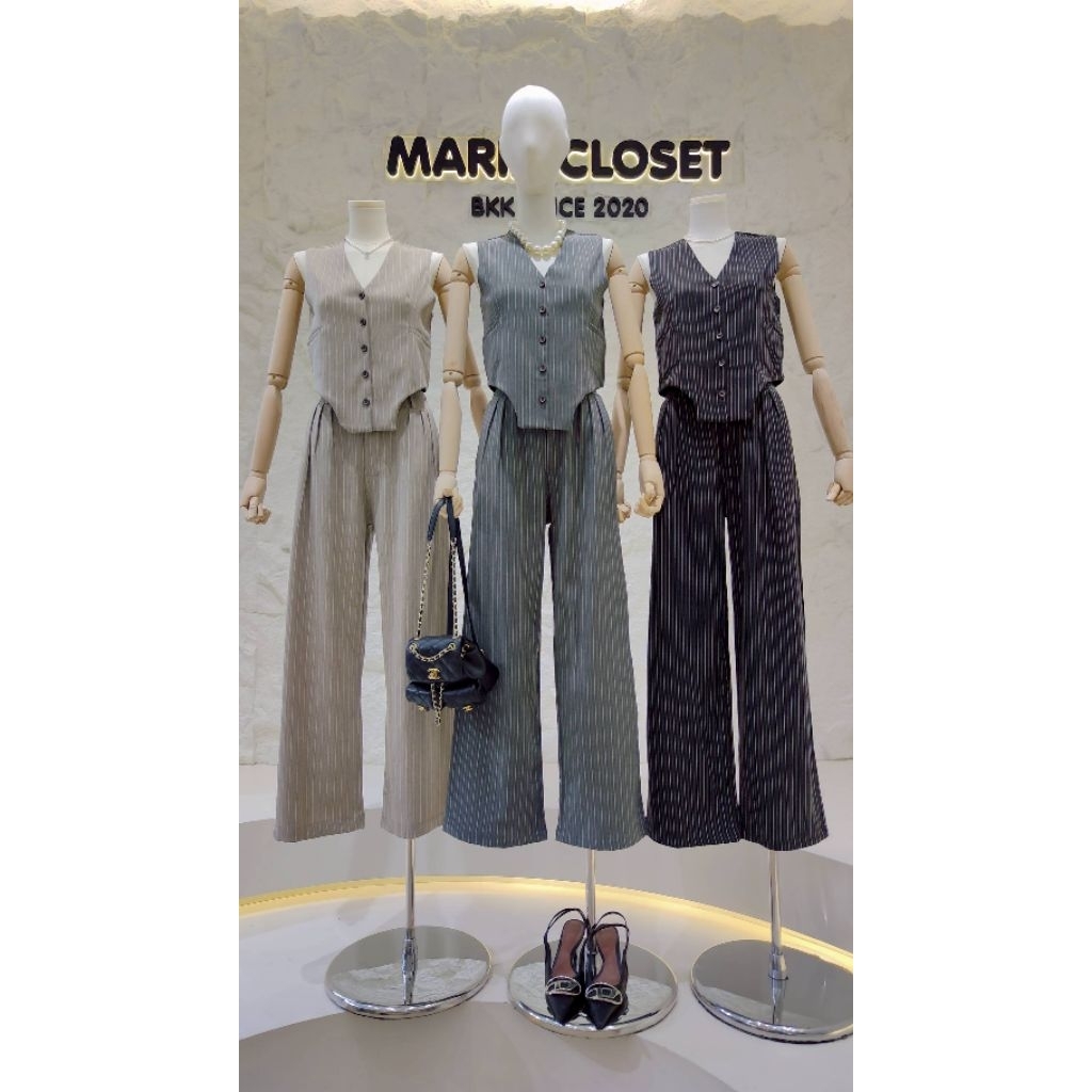 ชุดเซ็ทเสื้อกั๊ก Maria Closet❣️