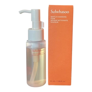 แท้💯พร้อมส่ง⚡️ Sulwhasoo Gentle Cleansing Foam โฟมล้างหน้าสูตรน้ำเจล (ขนาดพกพา 50 ml.)