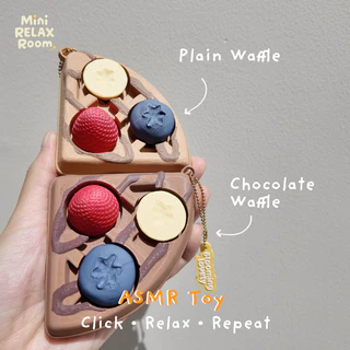 🧇 Waffle ASMR Clicker ของเล่นคลิกเกอร์วาฟเฟิล เสียงกดเพลิน คลายเครียด ของเล่นแก้เครียด พวงกุญแจน่ารัก