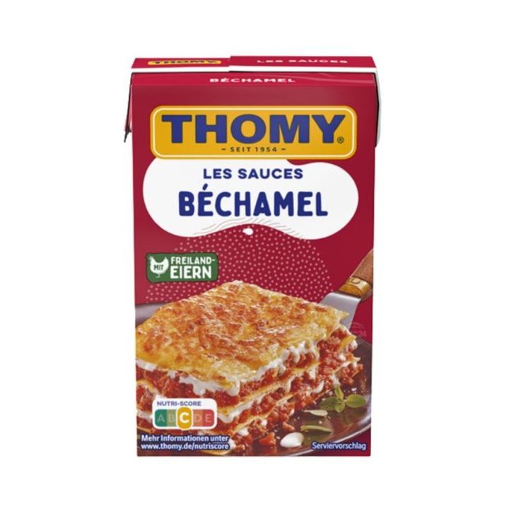 Thomy - Les sauces Bechamel 250ml ซอสเบชาเมลสำเร็จรูปพร้อมใช้ เนื้อซอสเนียนนุ่ม ครีมมี่ รสชาติกลมกล่อมสไตล์ฝรั่งเศส