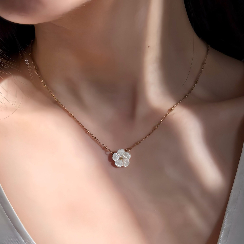 gigaglam milky sakura | สร้อยดอกซากุระ สแตนเลสตีล