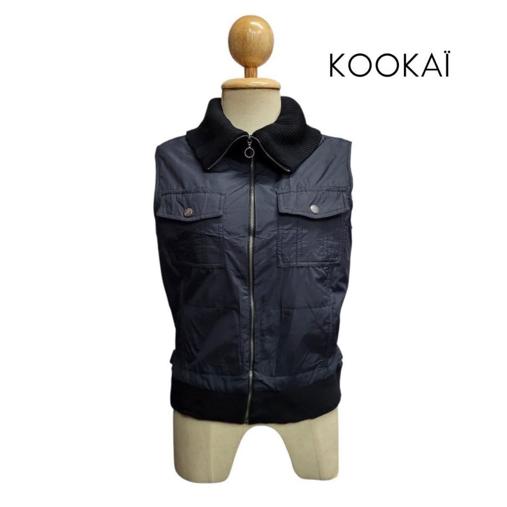 Kookai Paris Zip Front Pocket Vest