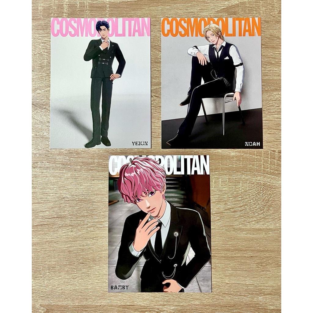 โปสการ์ด PLAVE Cosmopolitan Magazine Noah Hamin Yejun Eunho Bamby PLAVE PostCard