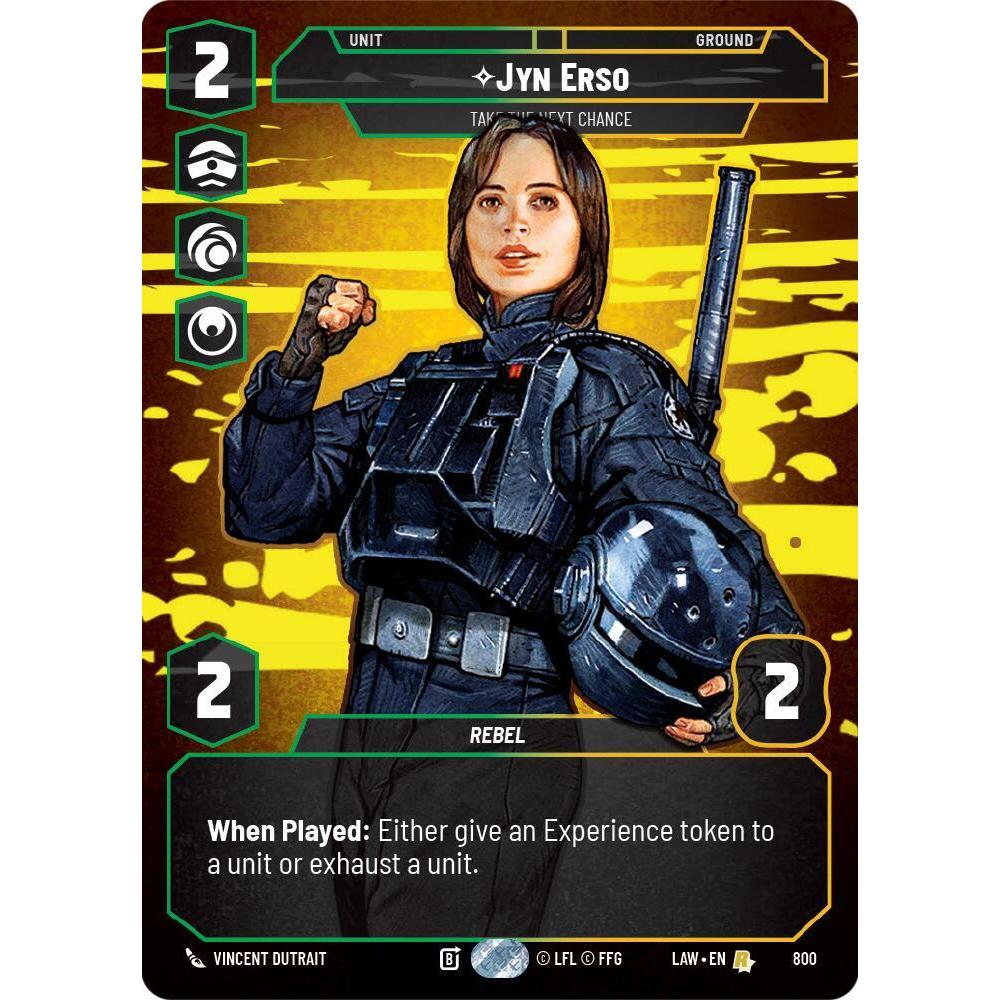 Jyn Erso - Take the Next Chance (Prestige) - A Lawless Time (LAW) Star Wars: Unlimited TCG
