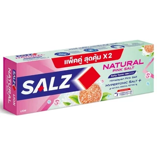 ซอลส์ ยาสีฟัน สูตรเฮอร์เบิล พิงค์ซอลท์ ขนาด 140 กรัม (แพ็คคู่) SALZ HERBAL TOOTHPASTE PINK SALT 140 G. (TWIN PACK)