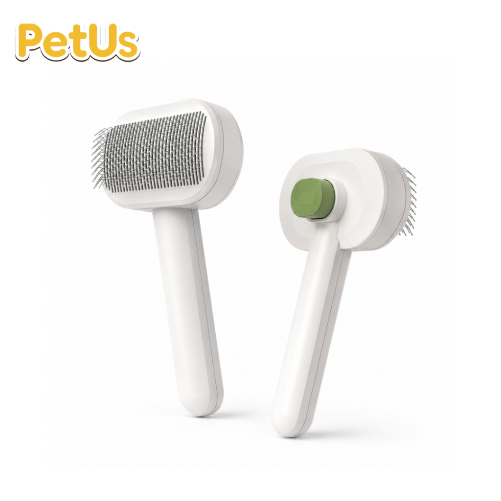 Petus หวีแปรงขนสัตว์เลี้ยง หวีสุนัขแมว Pet Grooming Brush ลดขนหลุด จับถนัดมือ Petus Kingkaew