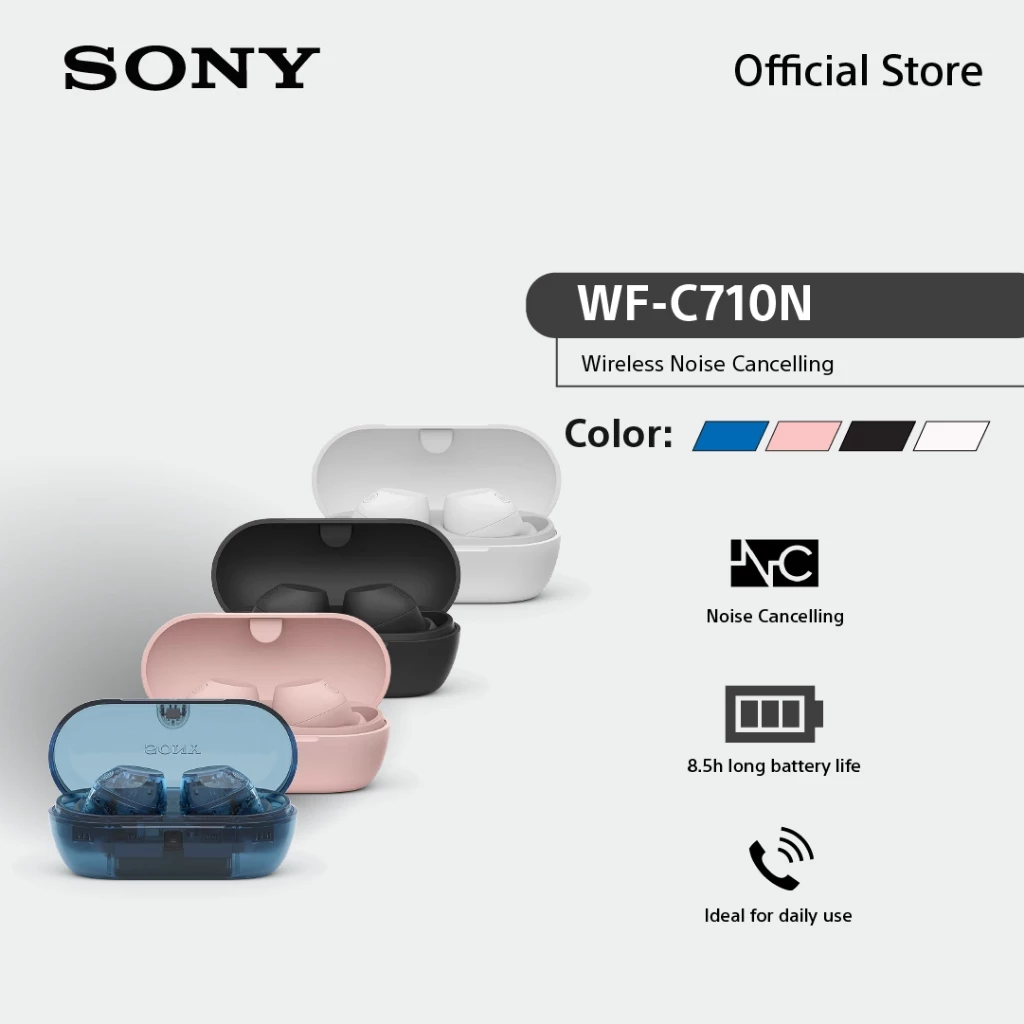 Sony หูฟัง In Ear รุ่น WF-C710N | Wireless Noise Canceling Headphones | Bluetooth® 5.3 | IPX4