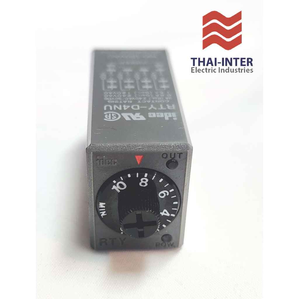 TIMER RELAY IDEC RTY-D4NU 0-10 min 100-120Vac