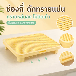 แผ่นดักทรายแมว 2IN1 ถาดรองฉี่สุนัข พรมดักทรายแมว พรม 2 ชั้น PP ช่วยดัก ทรายแมว ที่ติดตามเท้า แผ่น รอง ทรายแมว ขนาด ใหญ่