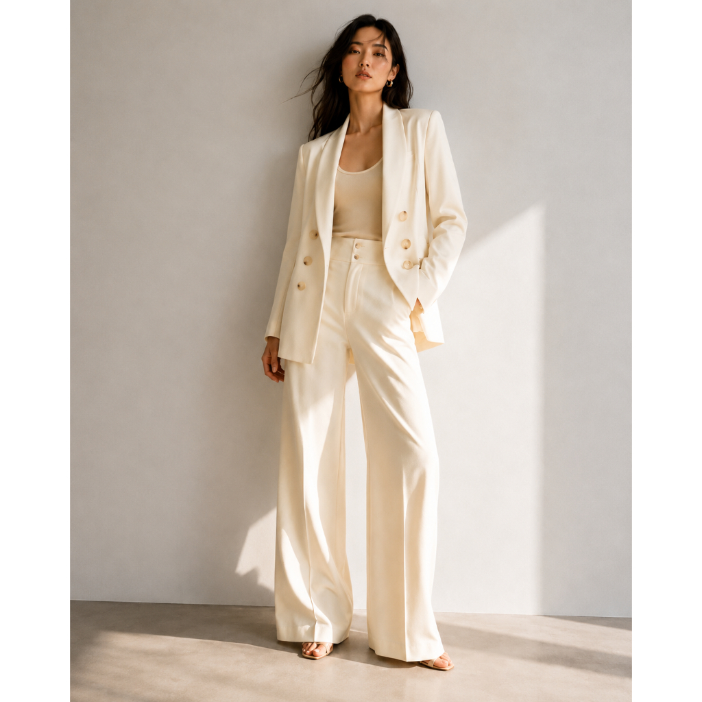 MMCHIC High Waist With Strap Trousers (B3388CR)