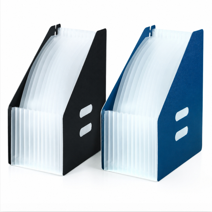 กล่องเอกสาร แฟ้มตั้งโตะยืนขยายได้ 13ช่อง PP ยืดหดได้ กล่องแฟ้มใส่เอกสาร A4 File Folder