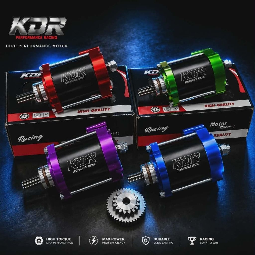 ไดร์สตาร์ท KDR -CNC พร้อมเฟือง สำหรับรถลูกใหญ่