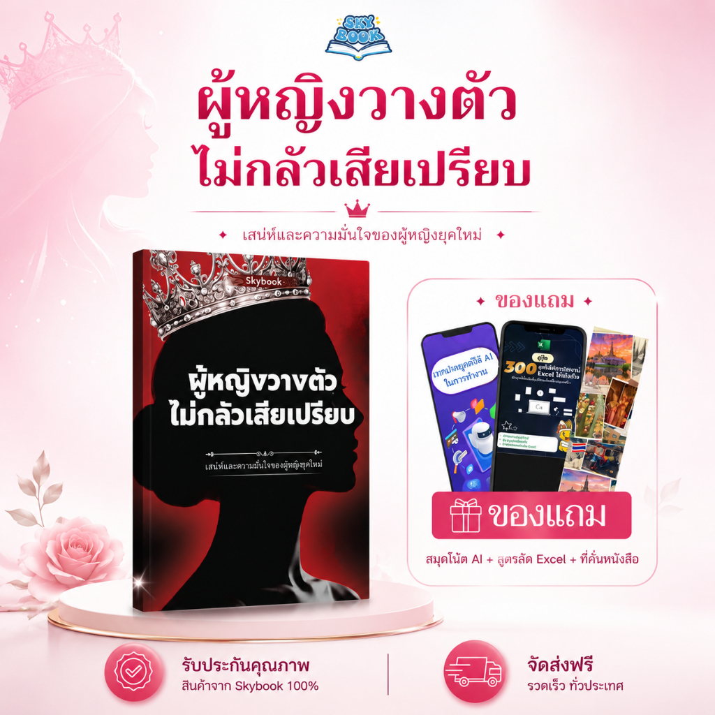 เซตหนังสือ 2 เล่ม - ผู้หญิงพูดเป็น, ผู้หญิงวางตัวไม่กลัวเสียเปรียบ - Skybook - TTL30-32
