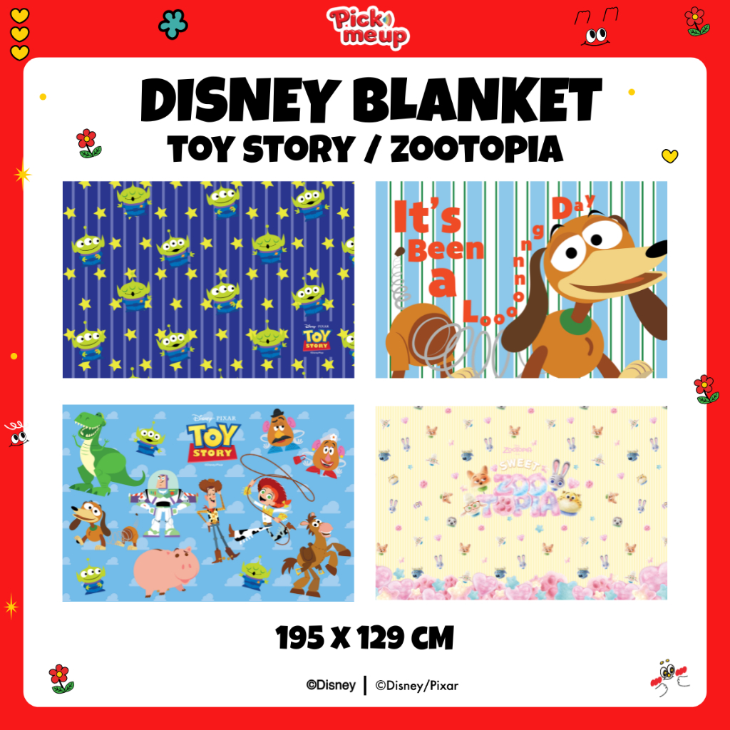 PickMeUp ผ้าห่มพิมพ์ลาย Disney Pixar
