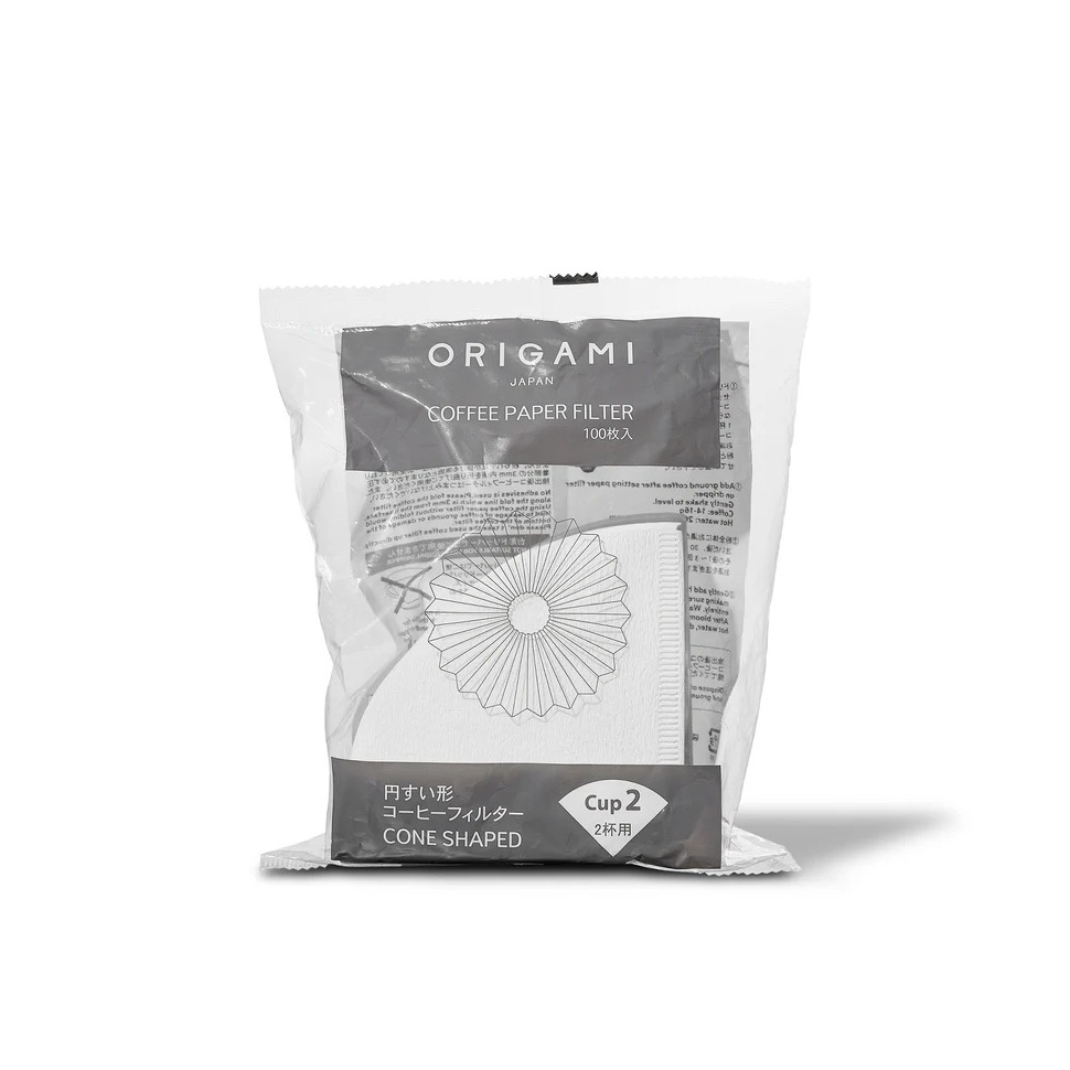 กระดาษกรองกาแฟ Origami Paper Filter Cone (100 แผ่น) สำหรับดริปกาแฟ