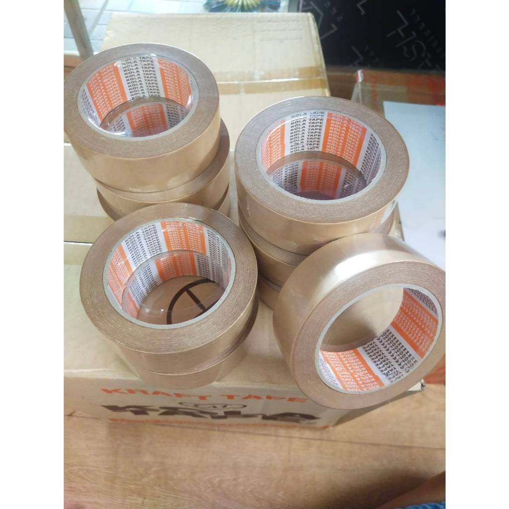 เทปกระดาษกาวในตัว 1 1/2 นิ้วx30 หลา โคล่า KOLA TAPE