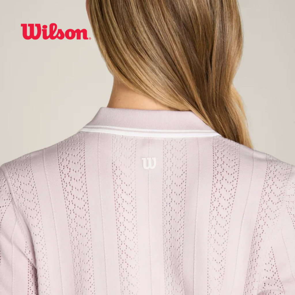 WILSON قميص بولو نسائي Addison Knit Pointelle — صورة 3