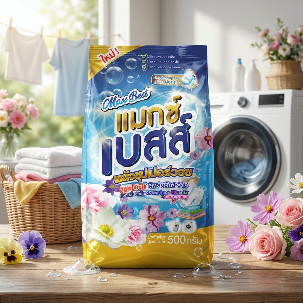 ชินเซกะ แม็กซ์เบส (ผงซักฟอก) 500 g