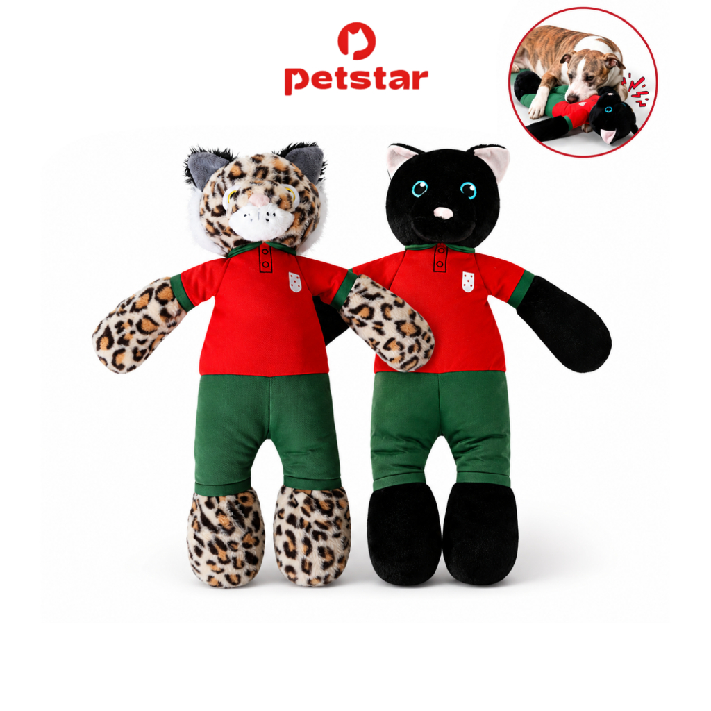 Petstar ของเล่นสุนัข Dog Toy ของเล่นสัตว์เลี้ยง มีเสียงบี๊บในตัว เย็บแน่น แข็งแรง นื้อนุ่ม สัมผัสดี ขนาดใหญ่