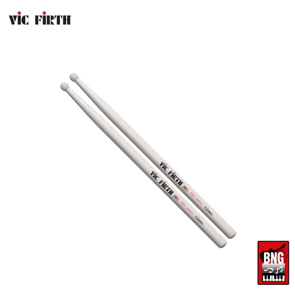 VIC FIRTH ไม้กลองสแนร์สีขาว รุ่น RALPH HARDIMON MARCHING SNAES DRUM STICKS
