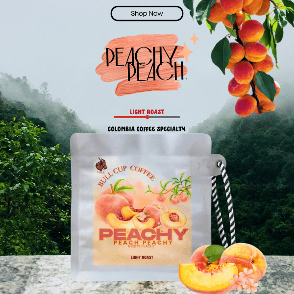 เมล็ดกาแฟคั่วอ่อน ''หมักยีส Peachy กลิ่นพีชชี่'' Colombia Specialty Coffee