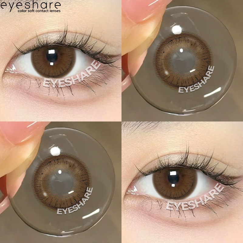 (COD)-Eyeshare Madridmiss สีน้ำตาลสีดำคอนแทคเลนส์สี 1 คู่ 14.2มม. เลนส์ธรรมชาติขนา เลนส์แฟชั่นรุ่นขายดี ส่งฟรี