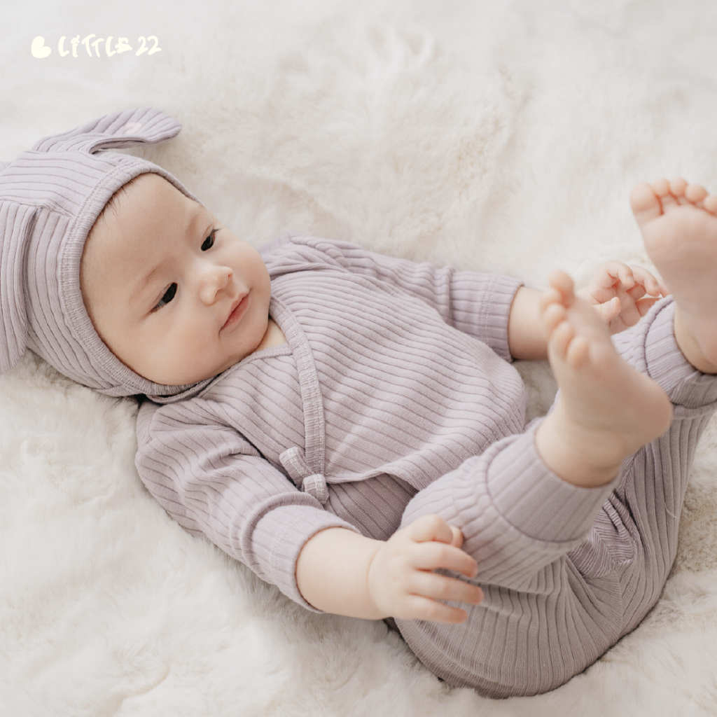 Little22 Baby Bear Box Set เซ็ทเยี่ยมคลอด รับขวัญ เสื้อกิโมโน เด็กแรกเกิดแขนยาว กางเกงขายาว พร้อมหมวกหมี