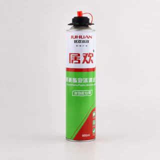 น้ำยาทำความสะอาดโฟม PU คุณภาพดี Juhuan 600ml สเปรย์ล้างคราบโพลียูรีเทน ขจัดคราบกาวโฟม ใช้กับกระจก ประตู หน้าต่าง
