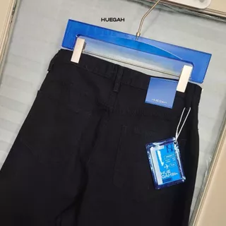 HUEGAH Baggy Super Black Denim (L-11XL) กางเกงยีนส์ขากระบอกใหญ่สีดำ ไซส์ใหญ่