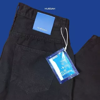 HUEGAH Baggy Super Black Denim (L-11XL) กางเกงยีนส์ขากระบอกใหญ่สีดำ ไซส์ใหญ่