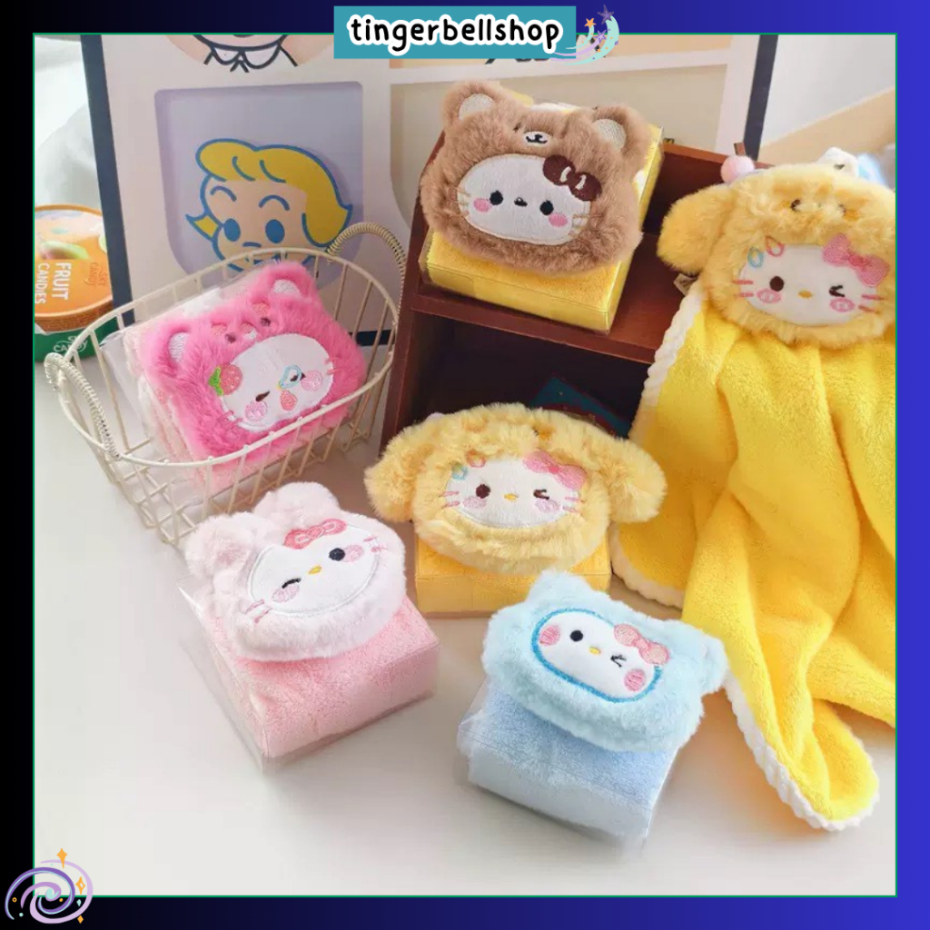 🇹🇭[พร้อมส่ง]ผ้าเช็ดมือเนื้อนุ่ม ผ้าเช็ดมือลายการ์ตูนน่ารักๆ ผ้าเช็ดมือแห้งไว ซับน้ำได้ดี